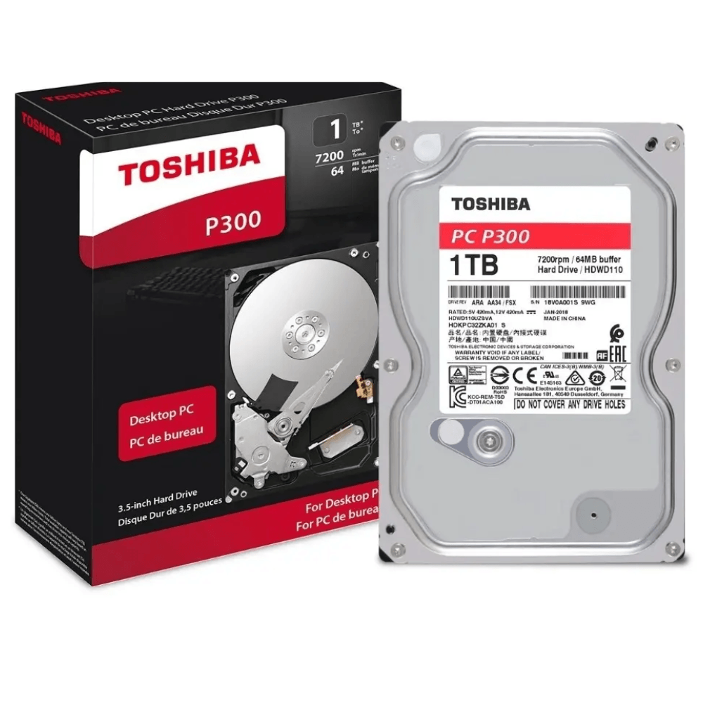 DISCO DURO TOSHIBA 1TB SATA PARA PORTATIL 1 DISCO DURO TOSHIBA 1TB SATA PARA PORTATIL - Image 1