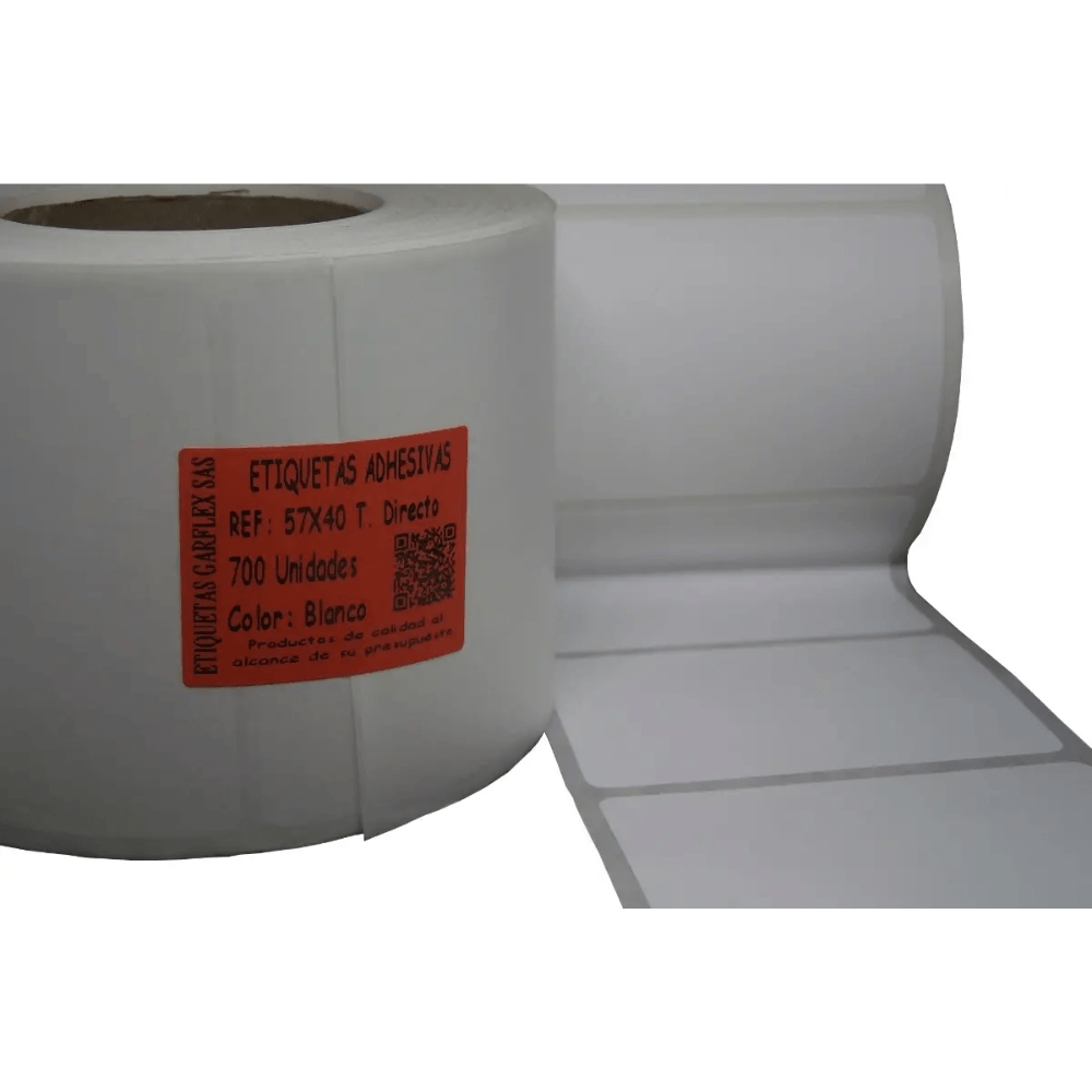ETIQUETA 57x40 X 700 UND CORE 40MM ETIQUETA 57*40 X 700 UND CORE 40MM - Image 1