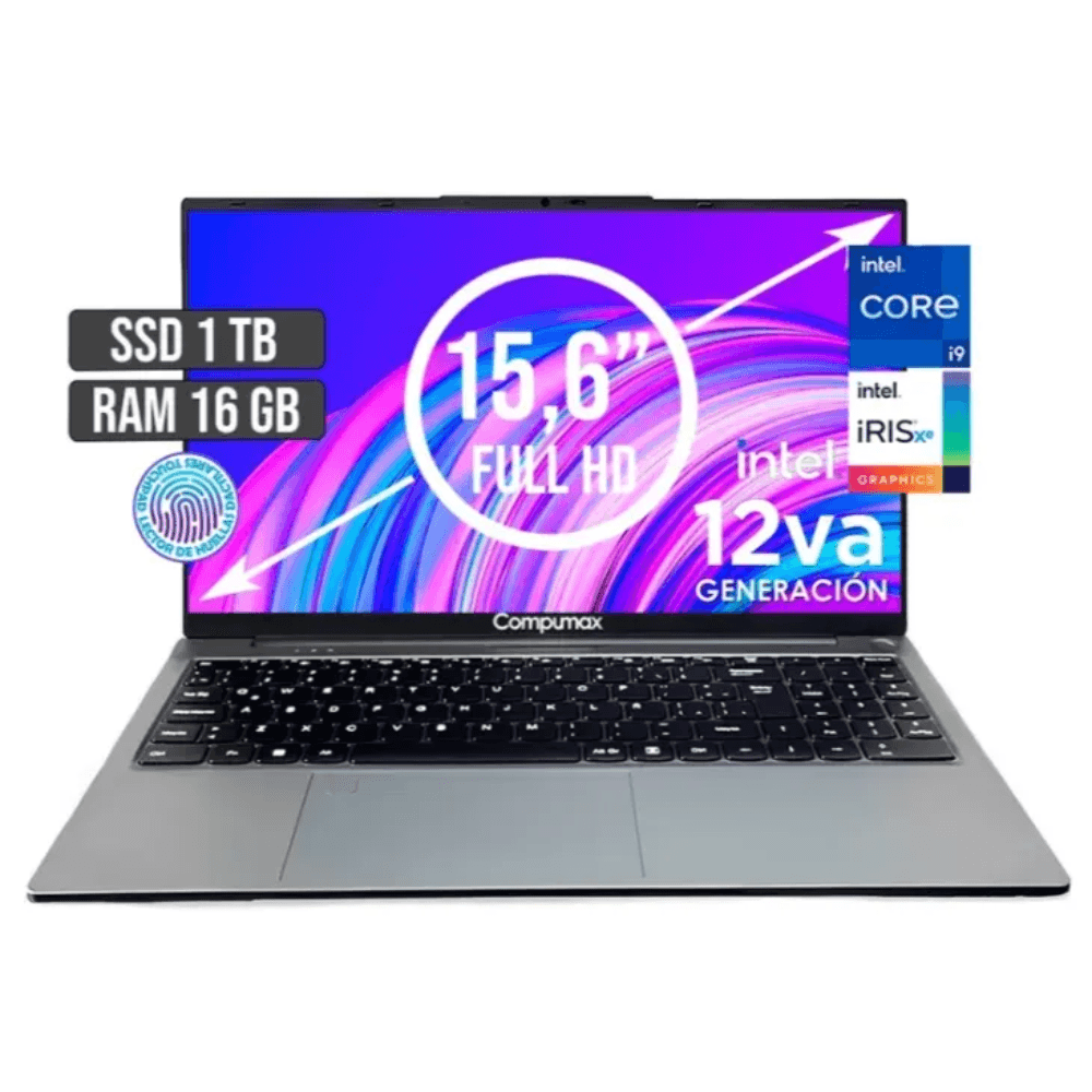 PORTATIL COMPUMAX CI9-12900H 16GB-SSD1TB LED15.6P PORTATIL COMPUMAX CI9-12900H 16GB/SSD1TB LED15.6P - Image 1